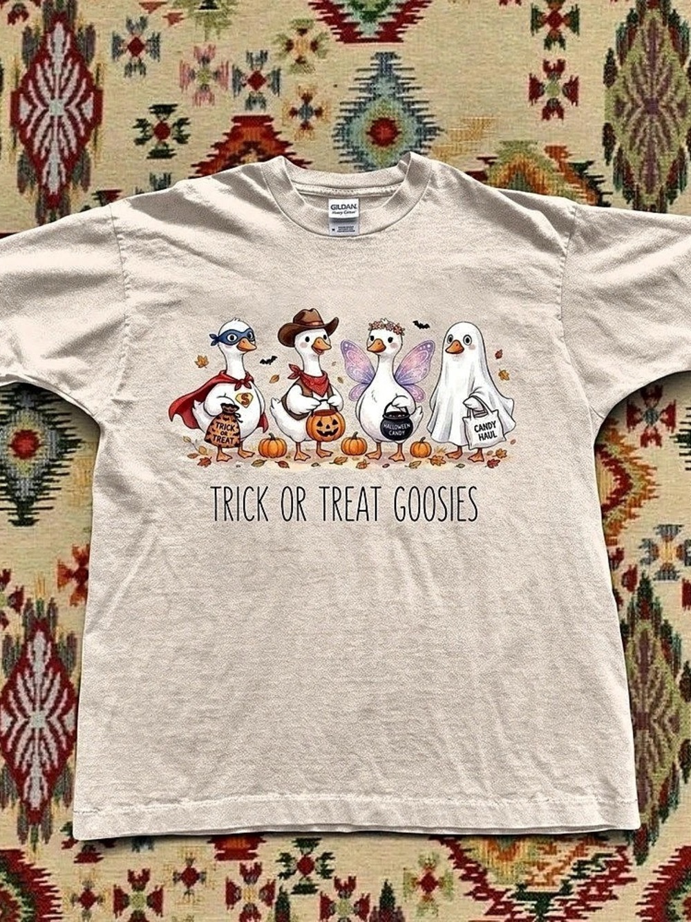 Trick Or Treat Goosies Halloween T-shirt, Cute Duck Graphic Tee